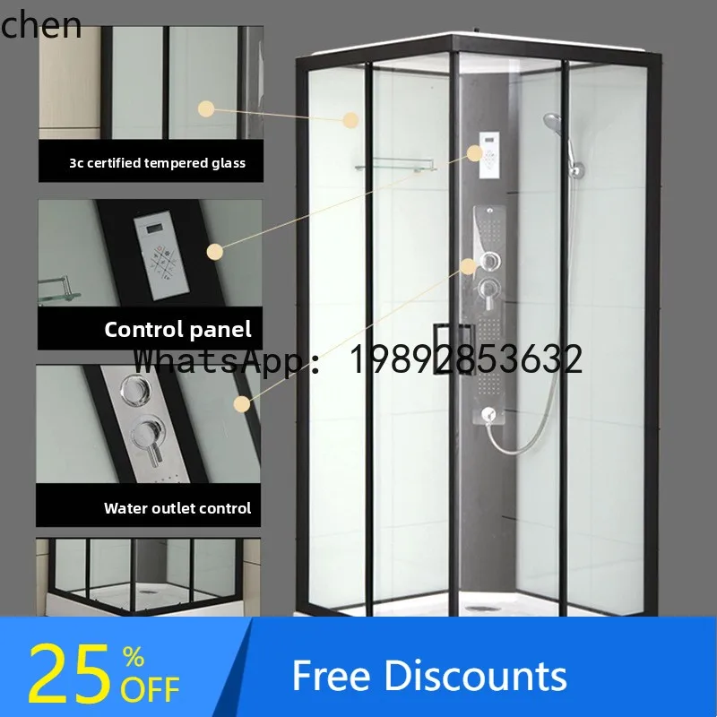 

Overall Shower Room Household Bathroom Glass Door Square Shower Room