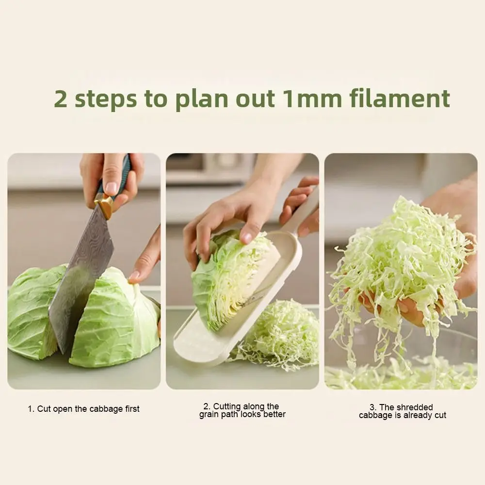 Effortless Cabbage Grater Saving Time Smooth Vegetable Slicer Cutter Uniform Multi-Functional Cabbage Shredded Kitchen Gadget