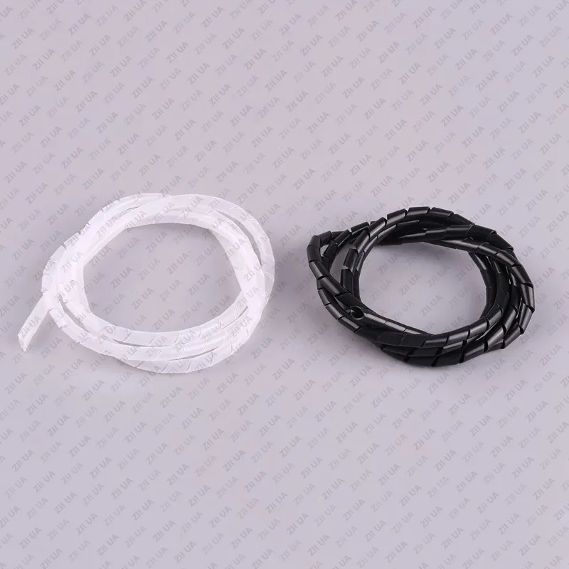 2PCS Model Toy Winding Pipe/envelope Tube DIY Material Wrapped Pipe 4/6/8MM Spiral Plastic Winding Tape, Sheath Winding Tube