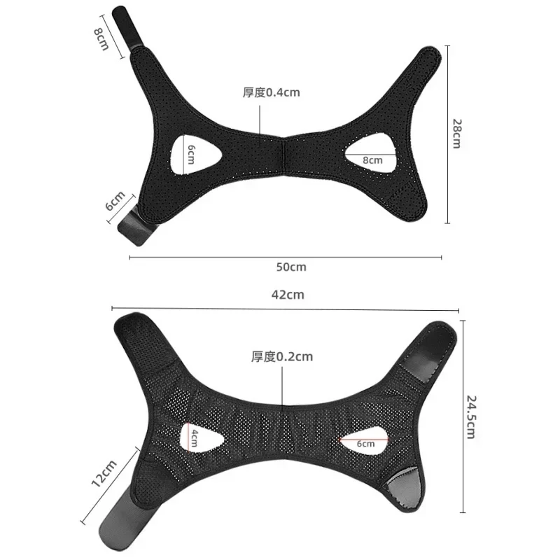 مكافحة الشخير حزام وقف الشخير حزام الذقن امرأة رجل ليلة النوم دعم المعونة أدوات الشخير حماية الفك ضمادة الرعاية الصحية #5