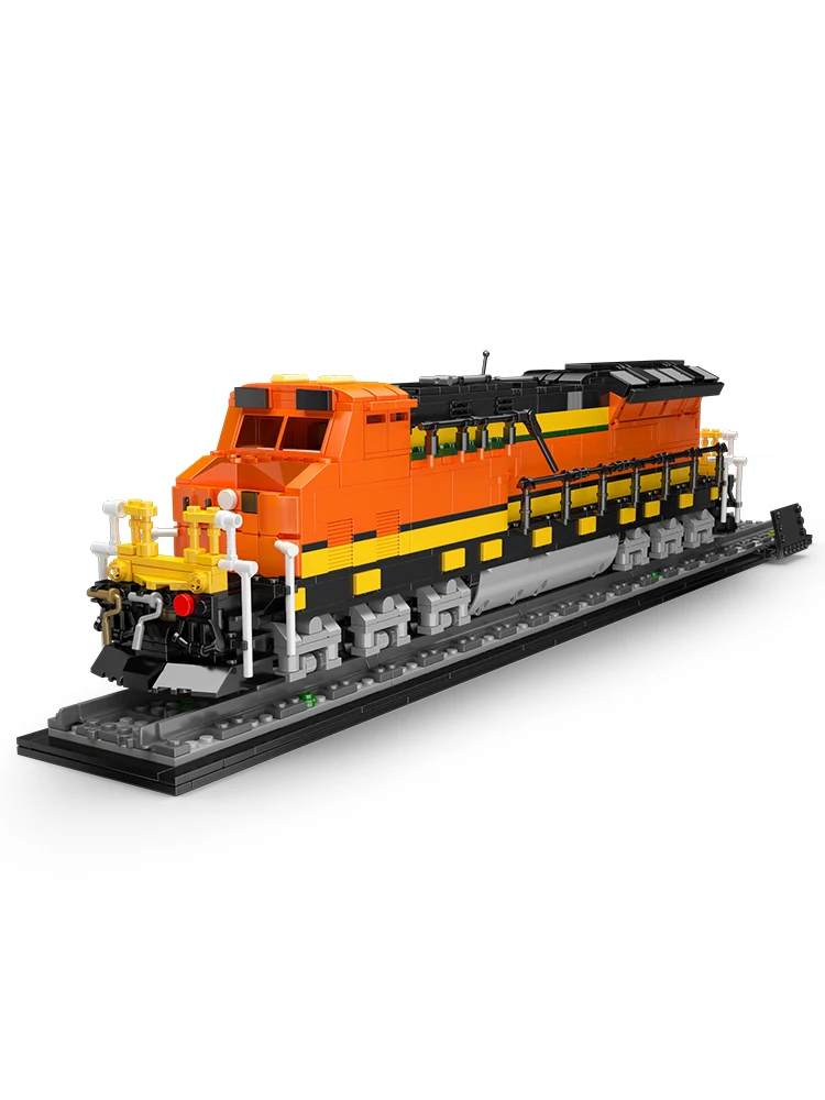 Mould King 12041 Technischer Eisenbahn-Bausatz, RC BNSF Northern Lokomotive, Bausteine-Set, Weihnachtsgeschenk für Kinder