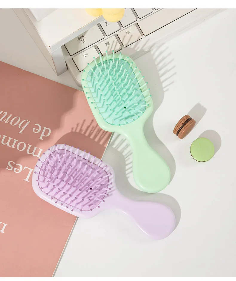 1pcs Mini Portable Massage Cute Cartoon Air Cushion Anti Screw Hair Brush Comb Hair Styling Tool Special for Real Hair Wigs