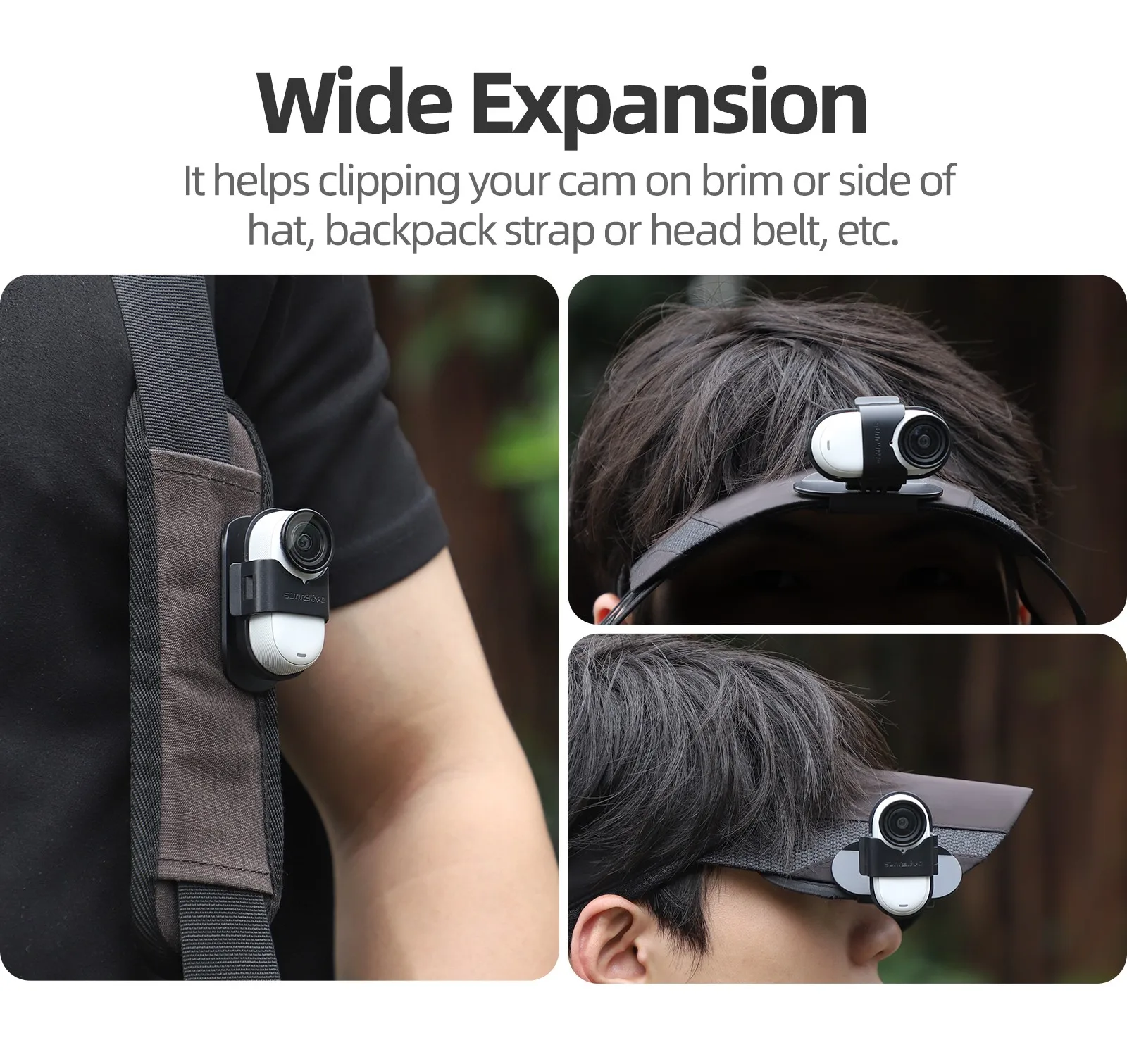 Adjustable Cap Clip Cap Mount For Insta360 GO 3S/GO 3 Anti-shake Protection Fixed Vertical Replacement Parts