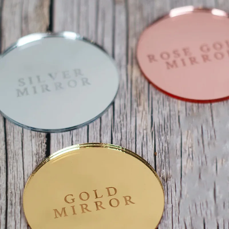 30/70/100Pcs Personalized Tag Baptism Baby Show Baay Feet Grail  Engraved Mirror Acrylic Name Foot Decoration Custom Tag Gift