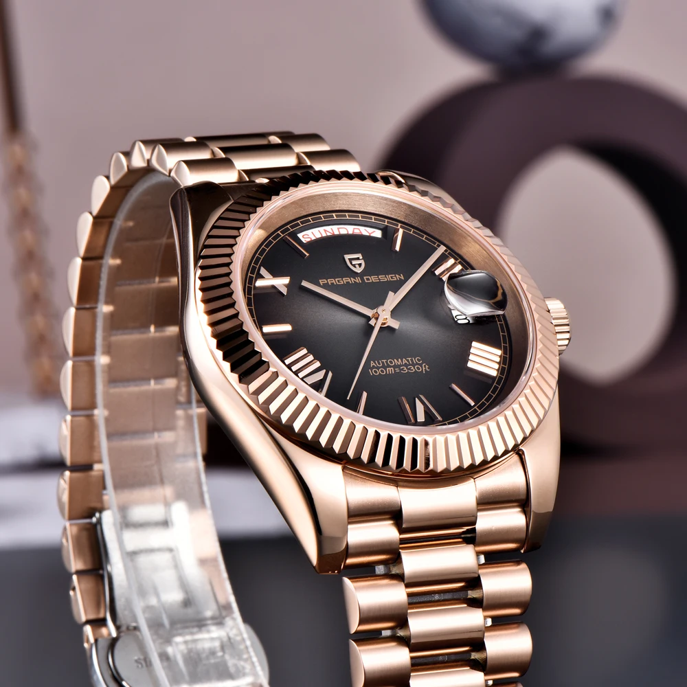 2023 New PAGANI DESIGN DD40 Luxury Automatic Mechanical Watch For Men AR Sapphire Glass NH36A Date ReloJ Hombre Waterproof 100m
