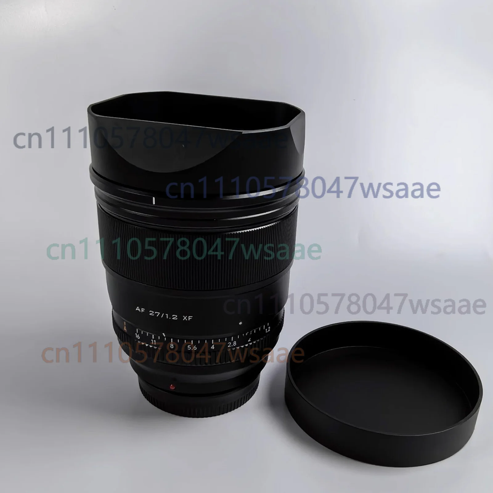 Bayonet Square Metal Lens Hood With Lens Cap For VILTROX 27mm F1.2 Pro Prime Lens, Anti-GlareLens Shade Non-OEM Camera Accessory