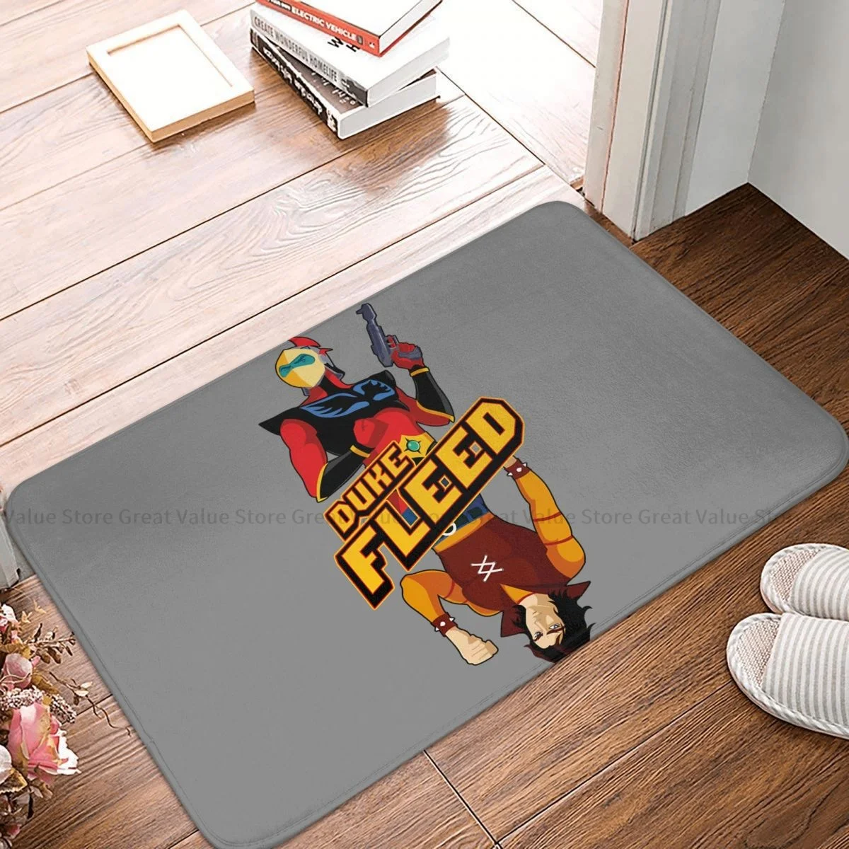 UFO Robot Goldrake Non-slip Doormat Bath Mat Fleed Hallway Carpet Entrance Door Rug Home Decorative