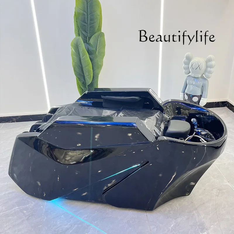 Massaggio elettrico intelligente Shampoo Letto Barbiere Circolazione automatica dell'acqua Fumigazione Parrucchiere ~