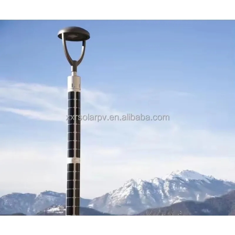 Barrel Shape Design Sunpower Maxeon Solar Panel 120 Watt IBC Glass Solar Panel Easily Install on Street Light Pole
