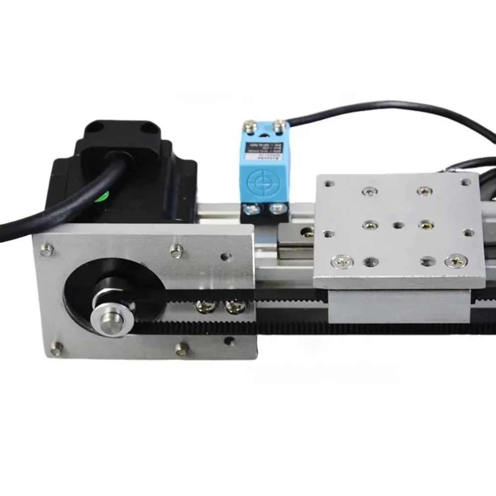 الكهربائية الترددية الخطي السكك الحديدية 57 محرك متدرج متزامن حزام نقل عالية الدقة الصامت الشريحة الجدول مجموعة تحميل 5 كجم #3