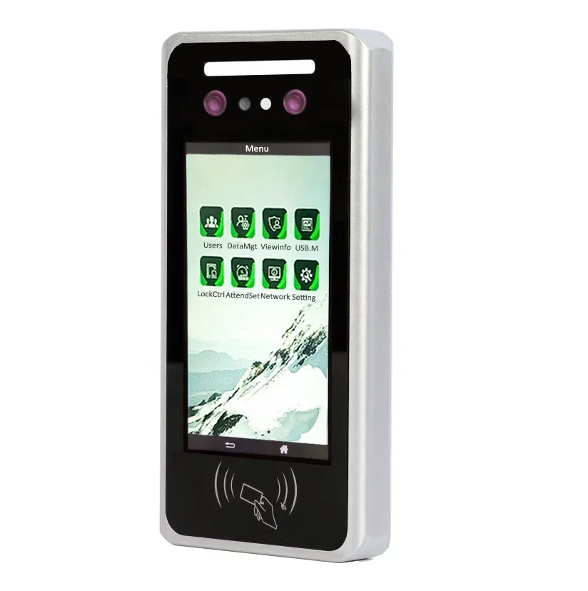 INJES Устройство динамического распознавания лиц Машина контроля доступа по живым лицом и посещаемостью тела