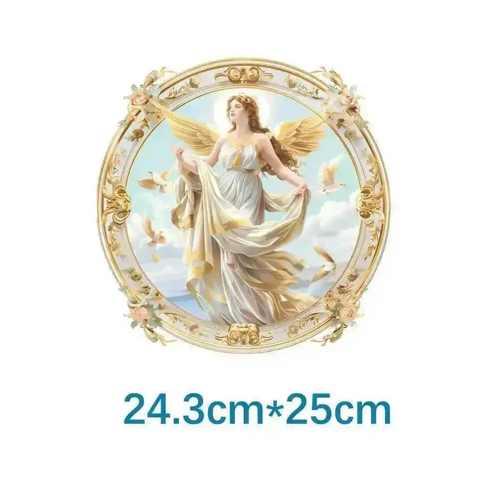 25cm Religion: Our Lady Of Christ Jesus Iron On Heat Transfer Stickers For Ironing Transfers For Clothing Diy Clothes Appliques