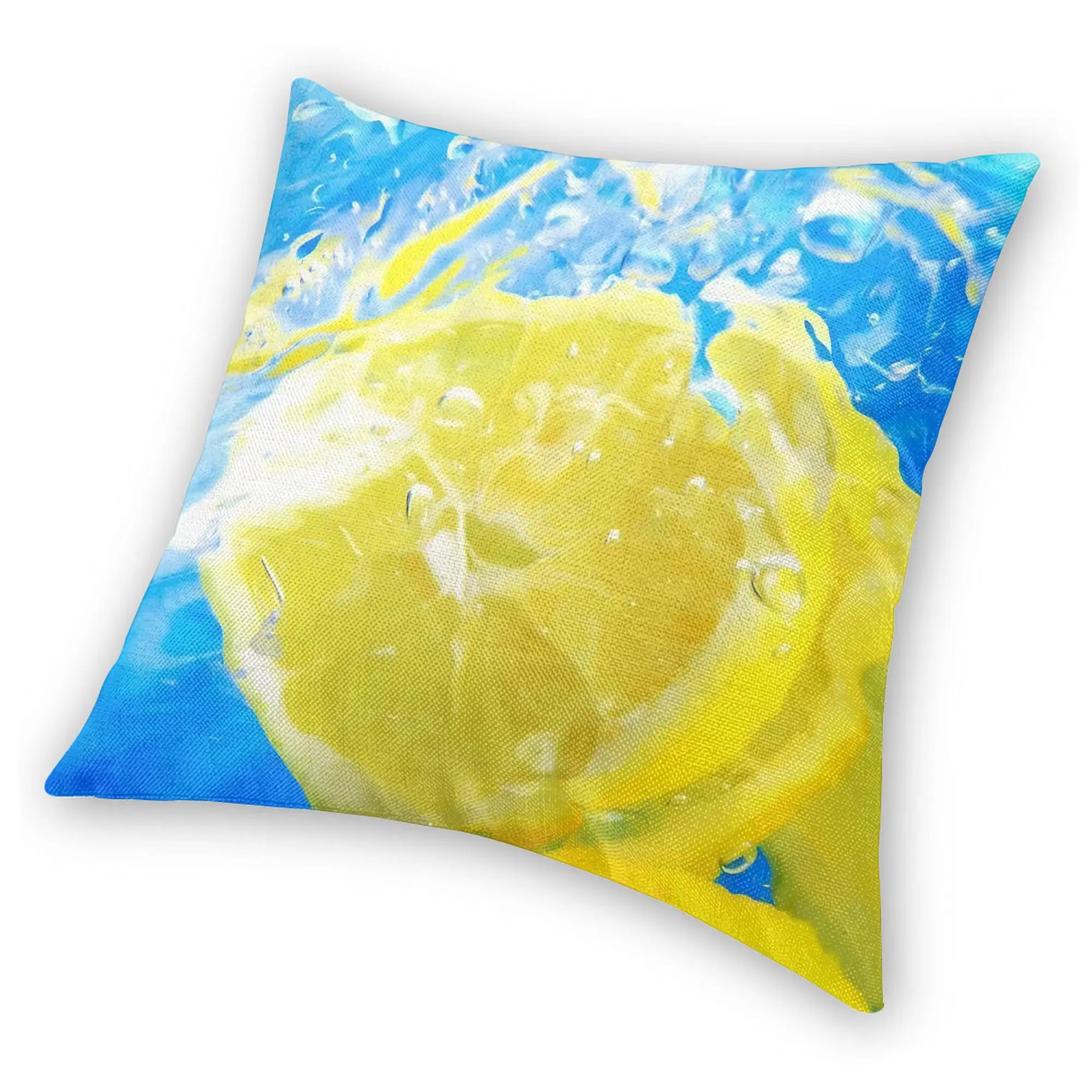 Lemon Frutiger Aero Pillowcase Polyester Cushion Cover Gift  Throw Pillow Case Cover Car Drop Shipping 18'