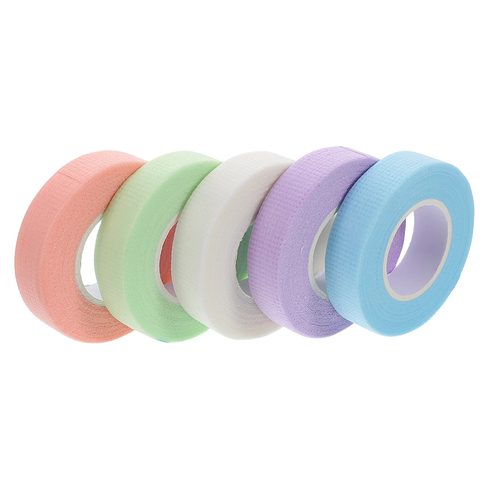 

5pcs Eyelash Tape Lash Extension Supplies Breathable Fabric Eye Makeup Professional Isolation Upper Lower Lashes Fixation Soft