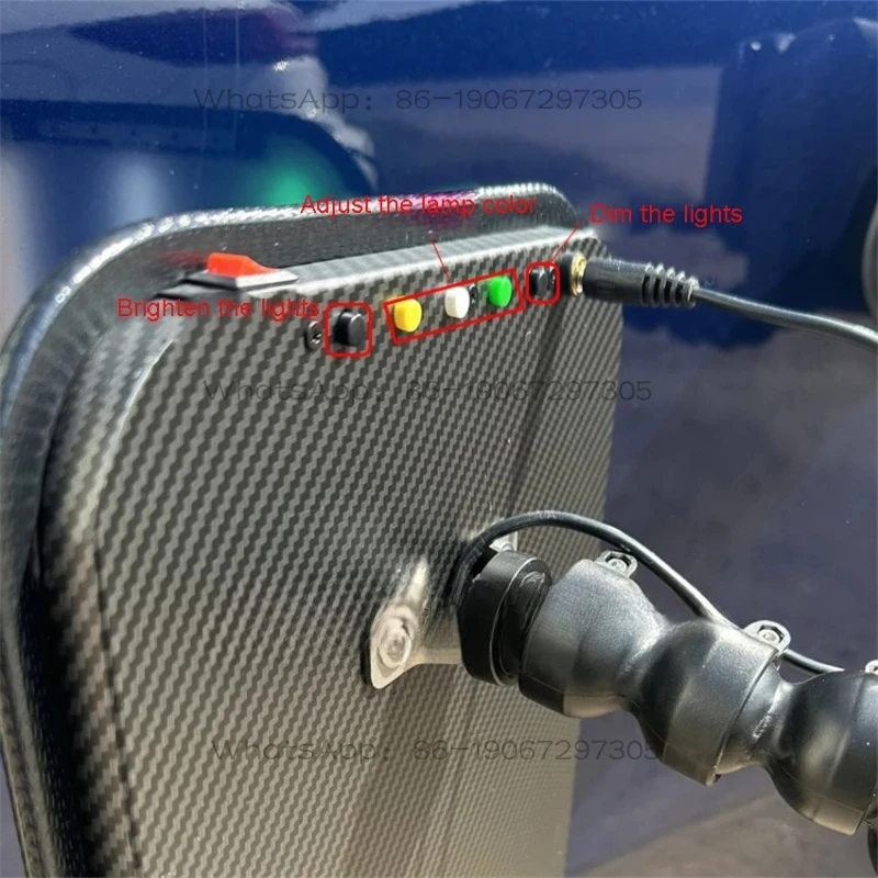 9 LED Car Dent Repair Lamp 3 Strips Line Board Paintless  Tool  Dent Light Board  Tools