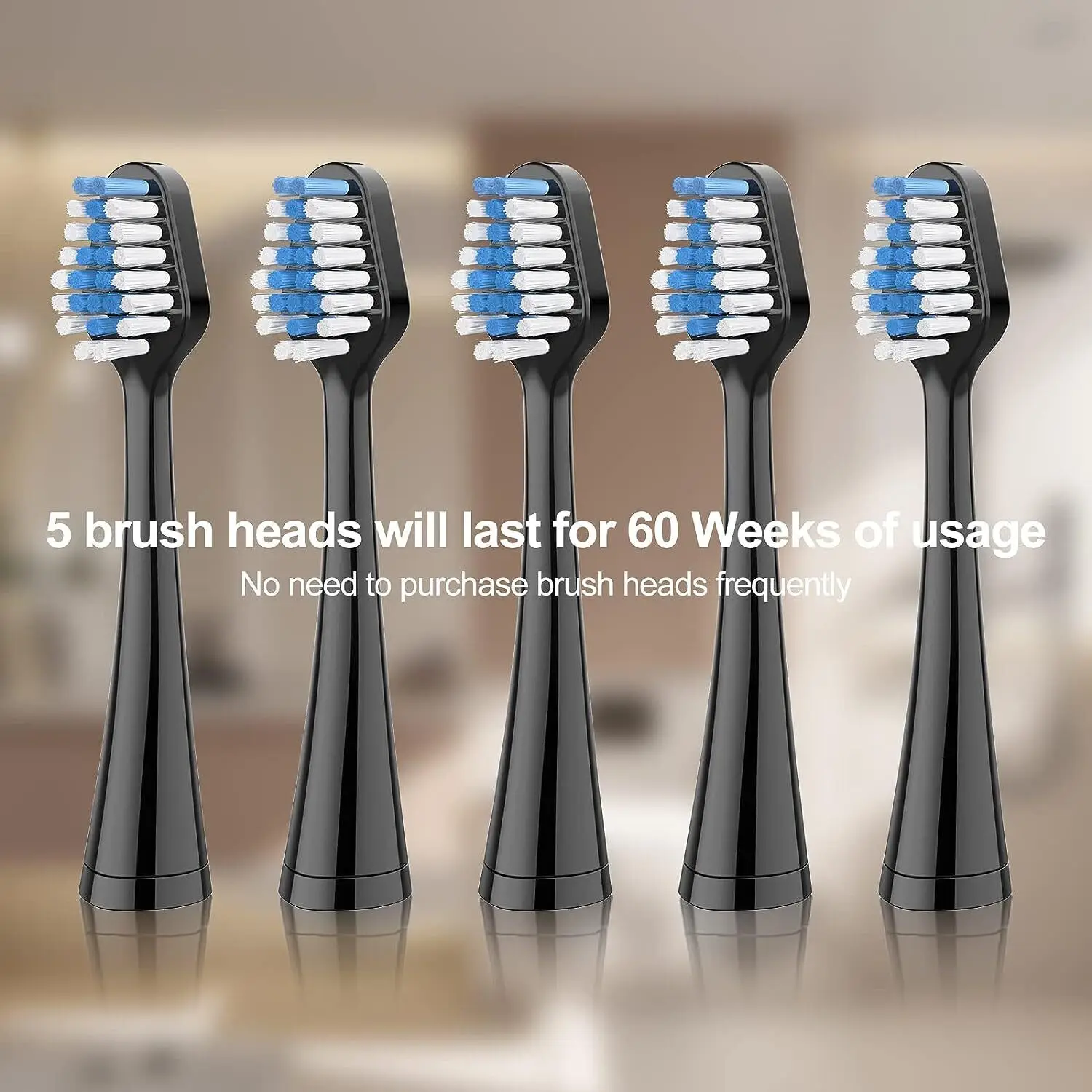 Replacement Brush Heads for Waterpik Complete Care 5.0/9.0 Electric Toothbrush Heads Hygiene Clean Soft Bristle Nozzles 5/10pcs