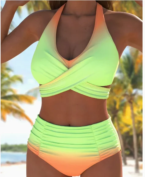 

Trendy Sexy Cross-Strap Backless Bikini: A Best-Selling Women's Swimsuit