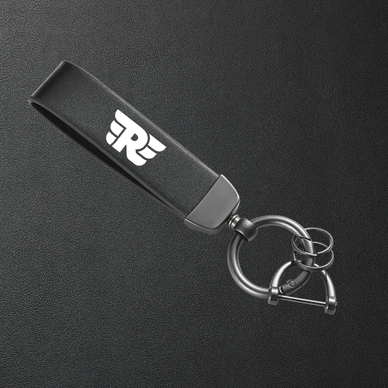 Motorcycle High-Grade Leather Keychain Metal Keyring Accessories For Royal Enfield Bullet/Meteor/Classic 350 500 Interceptor 650
