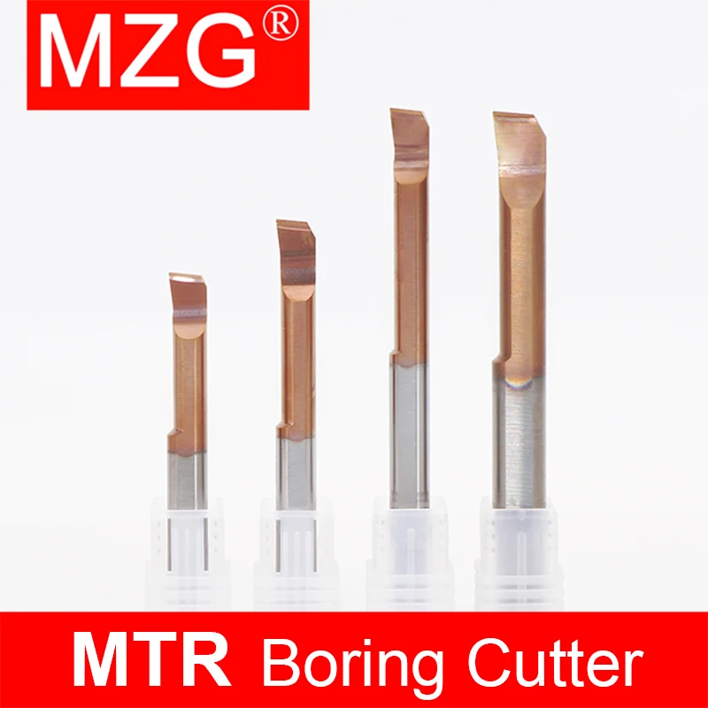 MZG 1pcs MTR Small Diameter Boring Tools Tungsten Steel Carbide CNC Machine Seismic Resistant Inner Boring Hole Turning Tool