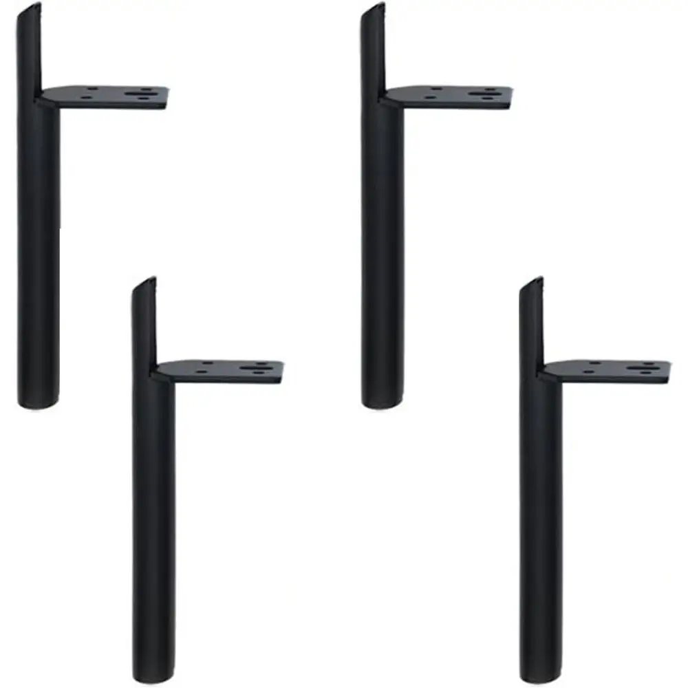 

Set of 4, 8 Black Metal Furniture Legs for Coffee Table, TV Stand, Sofa - L-Shaped