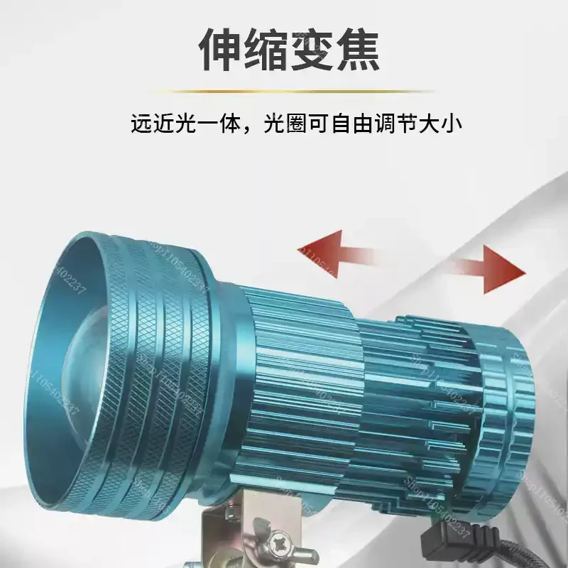 A64T LED Zoomable Telescopic Long Range Spotlight for Outdoor Night Fishing Sea Mining