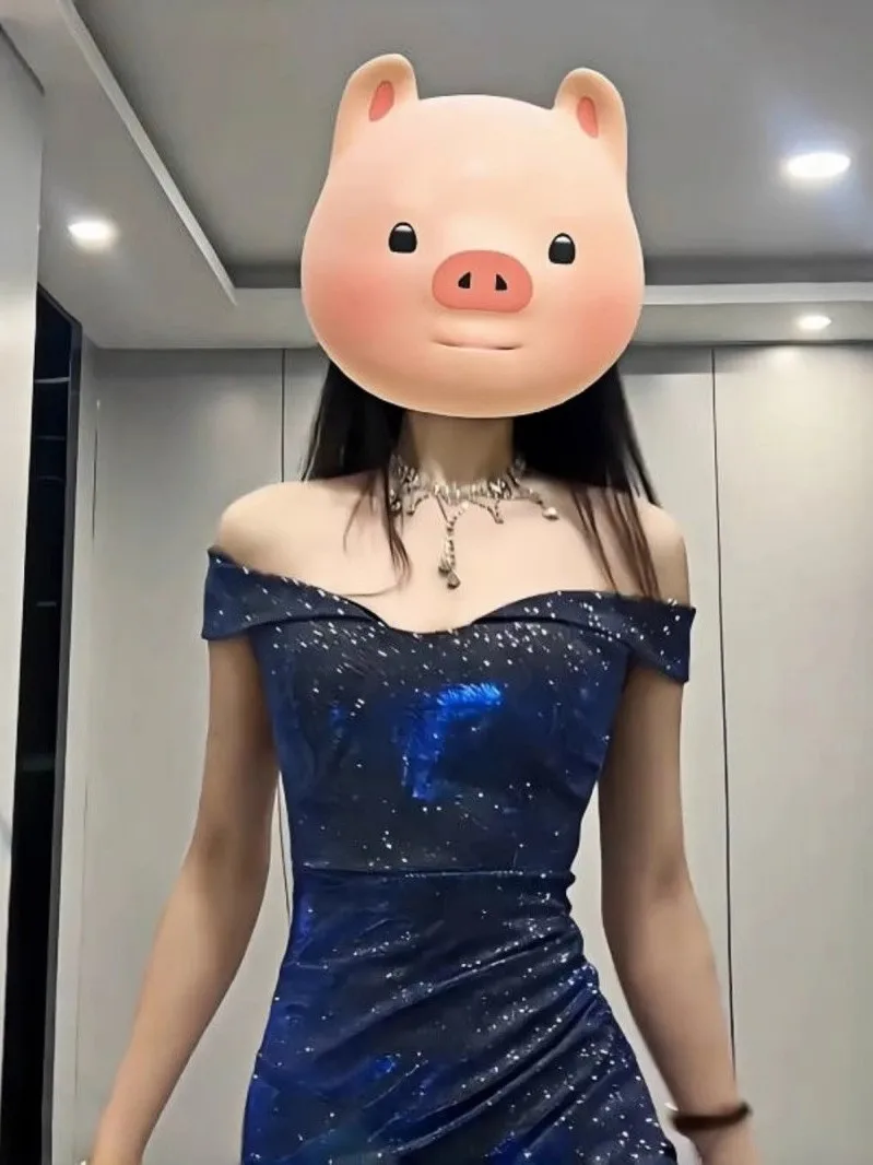 الأزرق مثير بوستير الدكتور الكبار عيد ميلاد الاسمية ثوب مساء ort Sve عالية الخصر سليم صالح البوليستر طويل الدكتور للارتداء اليومي