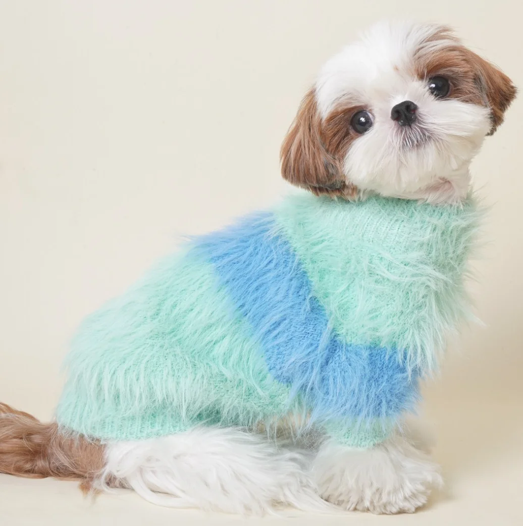 Cute French Fries Printed Soft Cotton Sweater for Pets High Quality Design Dog Jacket Small Animal Clothing for Cats