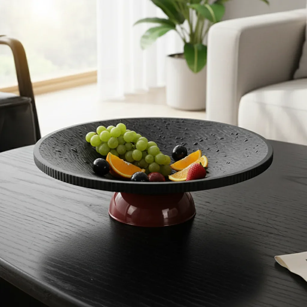 Fruit Tray For Home Use With Drainage Design High-End Simple Style Suitable For Snacks And Decoration