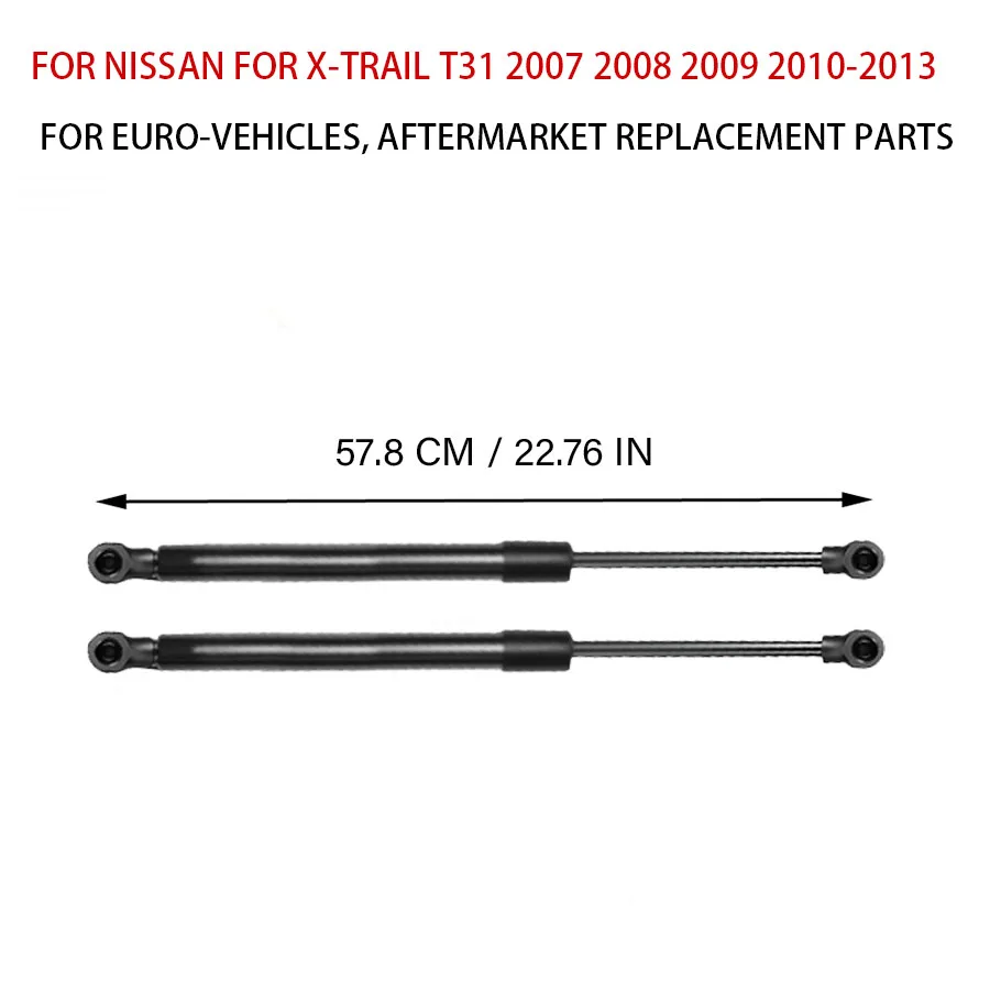 Picture 3: 2pcs Trunk Tailgate Boot Gas Spring Struts Lift Support Shock For Nissan X-Trail T31 2007-2013 Replacement 90450JG400