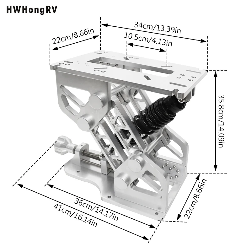 HWHONGRV Marine shock absorbing seat base suspension, marine grade heavy duty impact relief base Fast & Free Shipping