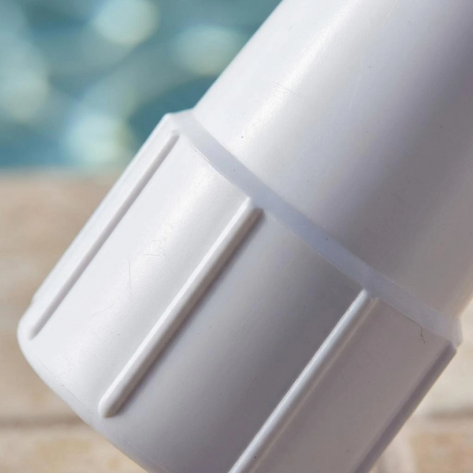 Pool Vacuum Hose Head White Plastic Threaded Pool Hose Connector Airtight Seal Resistant