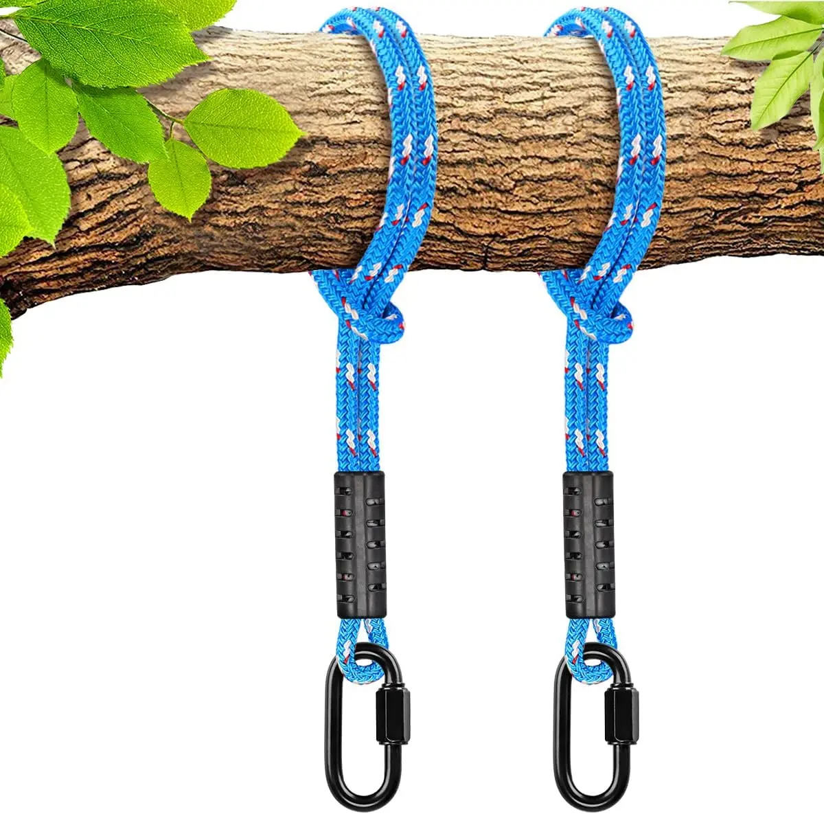 

2Pcs Tree Swing Rope Holds 2500 Lb Acity, Hammo Tree Swing Hanging Strap For Outdoor Swings Hammo Playground Set Accessories,