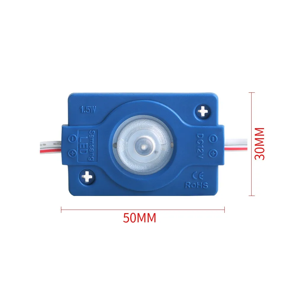 High Power SMD 3030 LEDBacklight module IP67 Waterdichte injectie led module, reclame led module DC12V 1.5 W