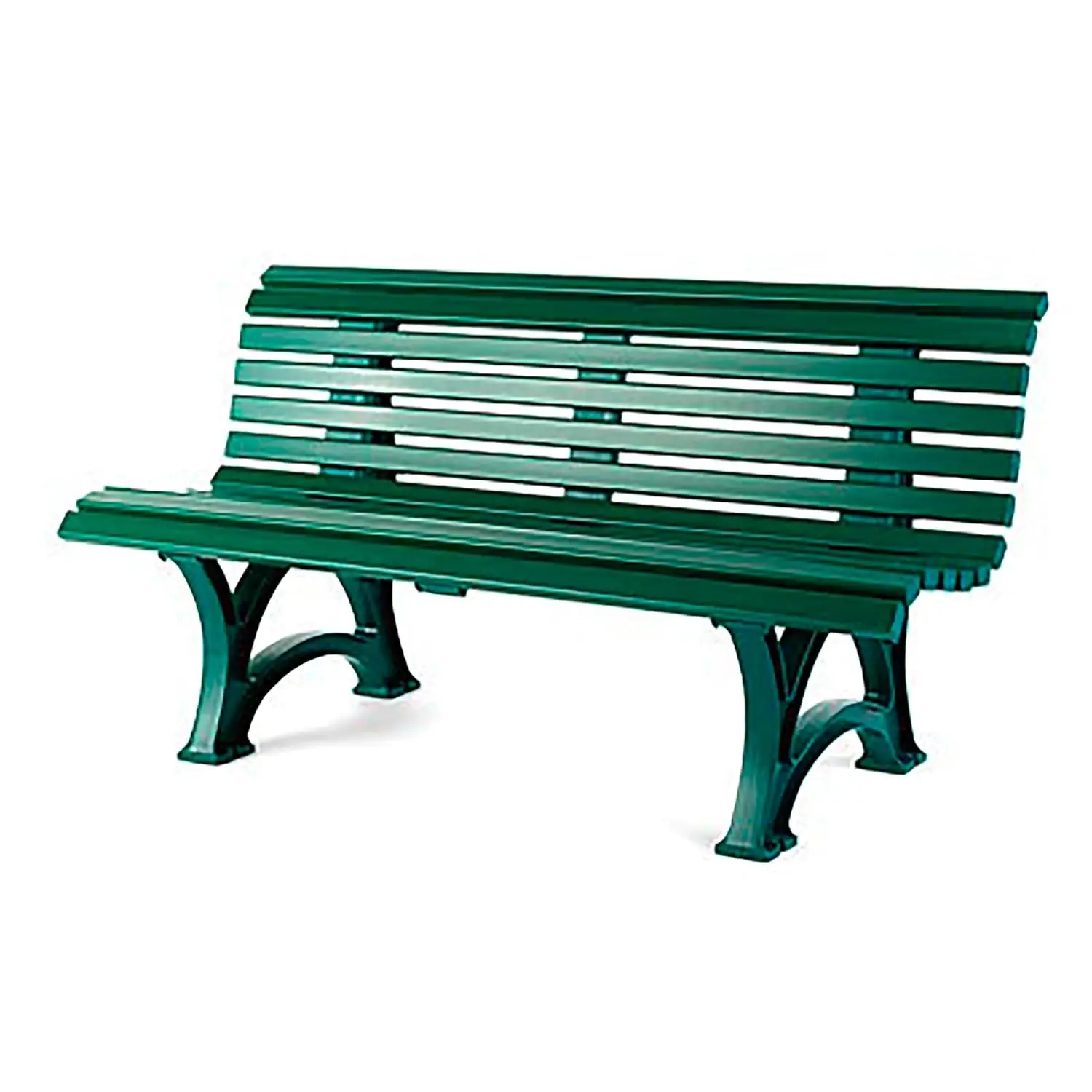 

Weatherproof PVC 3-Seat Outdoor Bench 500lb Garden Patio Porch Park Deck Steel Resin Frame Custom