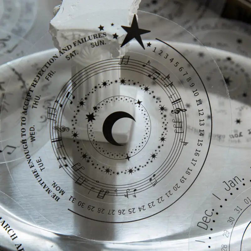 Card Lover 10Pcs [Galaxy Museum Series] PET Planet Fragments Star Trail Notes Vintage Style Material Decor Scrapbooking Stickers