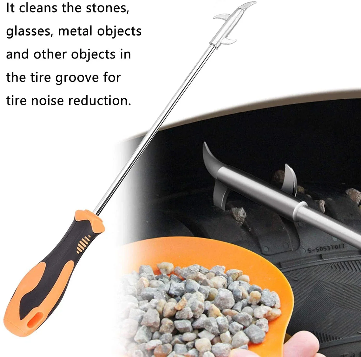 

Tire Cleaning Hook Car Tire Clear Stone Hook Quality Groove Broken Stone Remover Slot Stones Cleaner Car Tire Repair Tools Parts