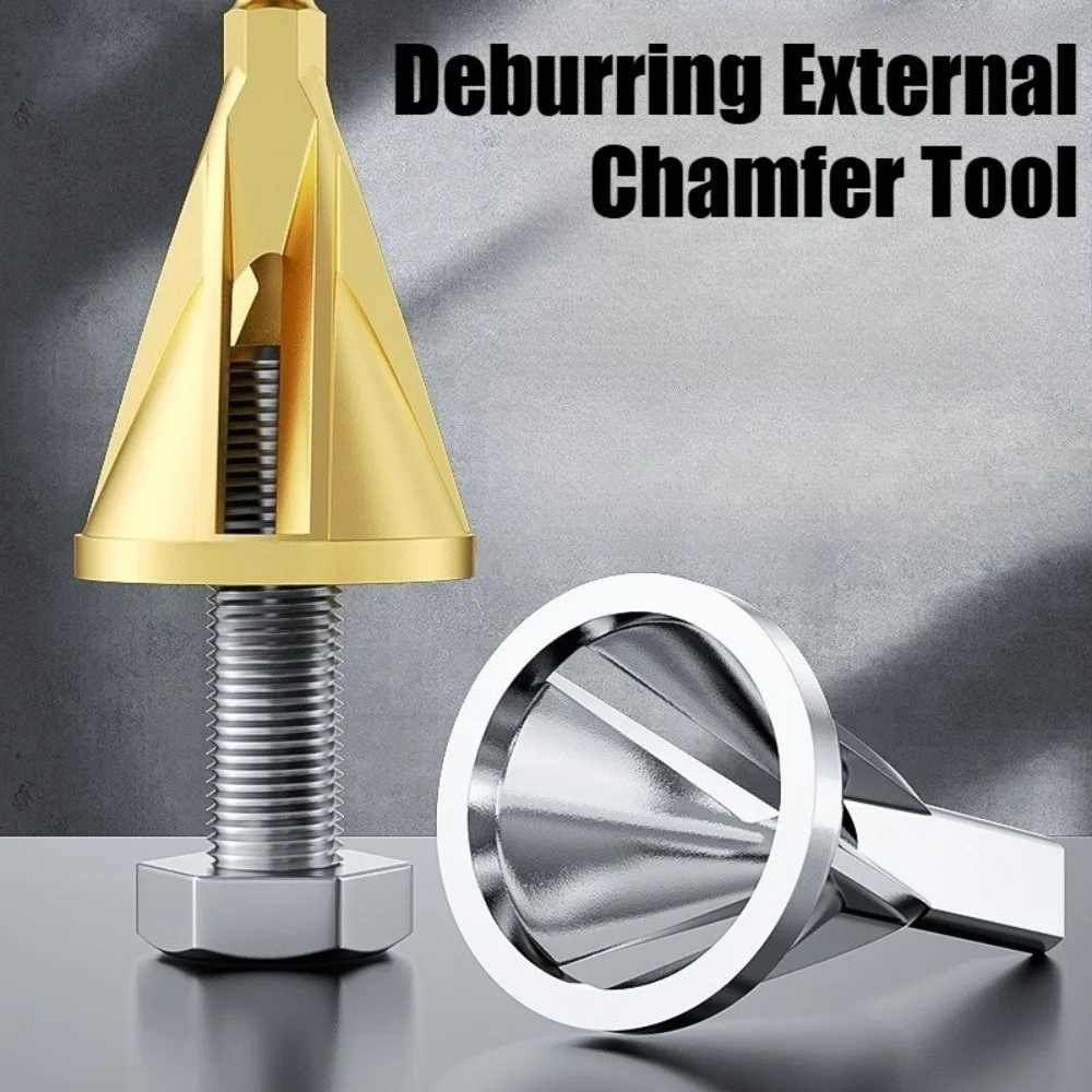 Deburring External Chamfer Tool Metal Hex Triangle Trimming Drill Bit for Stainless Steel Copper Screw Fast Remove Burr Removal