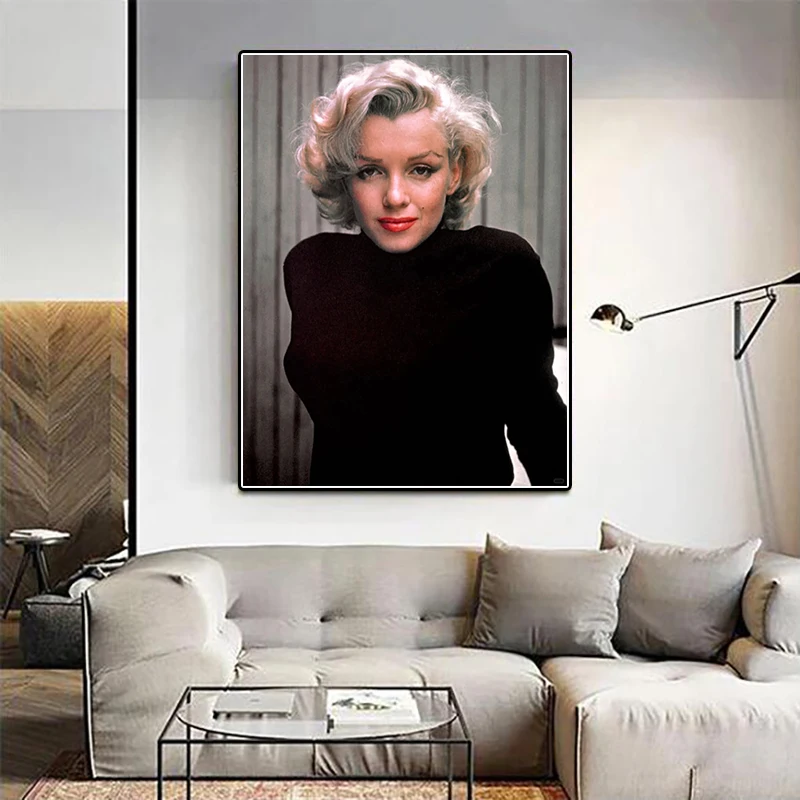 Handmade DIY Marilyn Monroe Diamond Painting Kit Water Diamond Cross Embroidery Diamond Mosaic Home Decoration