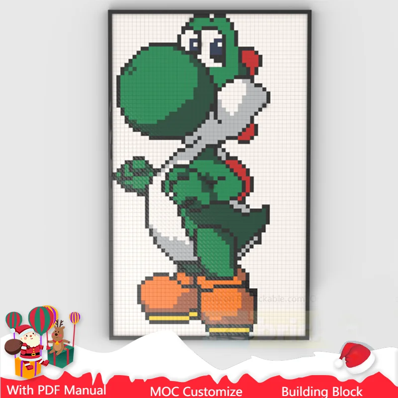 

4037 Parts Art Dinosaur Paintings Model MOC Custom Building Blocks DIY Assembly Bricks Toys For Boys And Adults Christmas Gifts