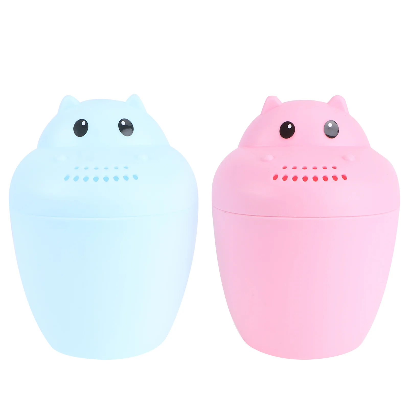 

2Pcs Washing Hair Cup Cartoon Design Shower Water Ladle Double Color Bath Spoon Infant Bathing Water Scoop Baby Shower Supplies