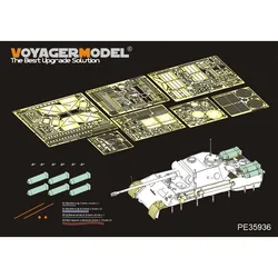 Voyager Model PE35936 Photo-Etched Basic Set WWII German Panther D w/`Stadtgas` Fuel Tanks (for Meng TS-038)