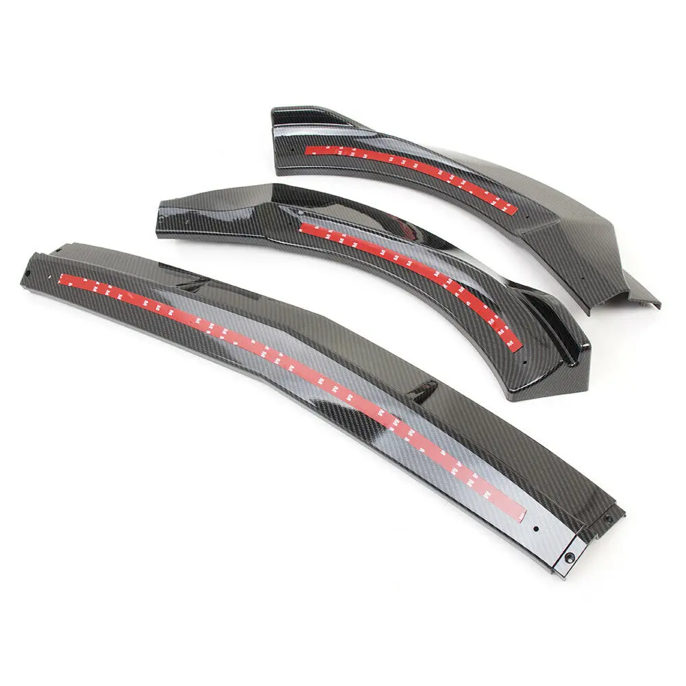 Front Bumper Spoiler Lip For Mercedes Benz W213 E Class Sedan 4 Door Sport 2016 2017-2019 Carbon Fiber Look/Gloss Black Splitter