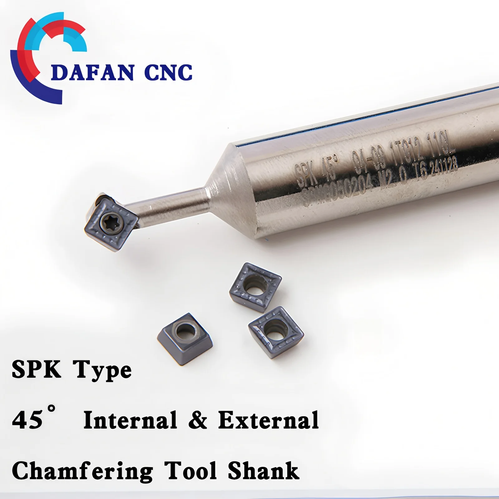 

Многофункциональный 45 ° Держатель инструмента для снятия фаски с ЧПУ 90г. ° Снятие отверстий вперед и назад с зажимом для внутренней наружной обработки