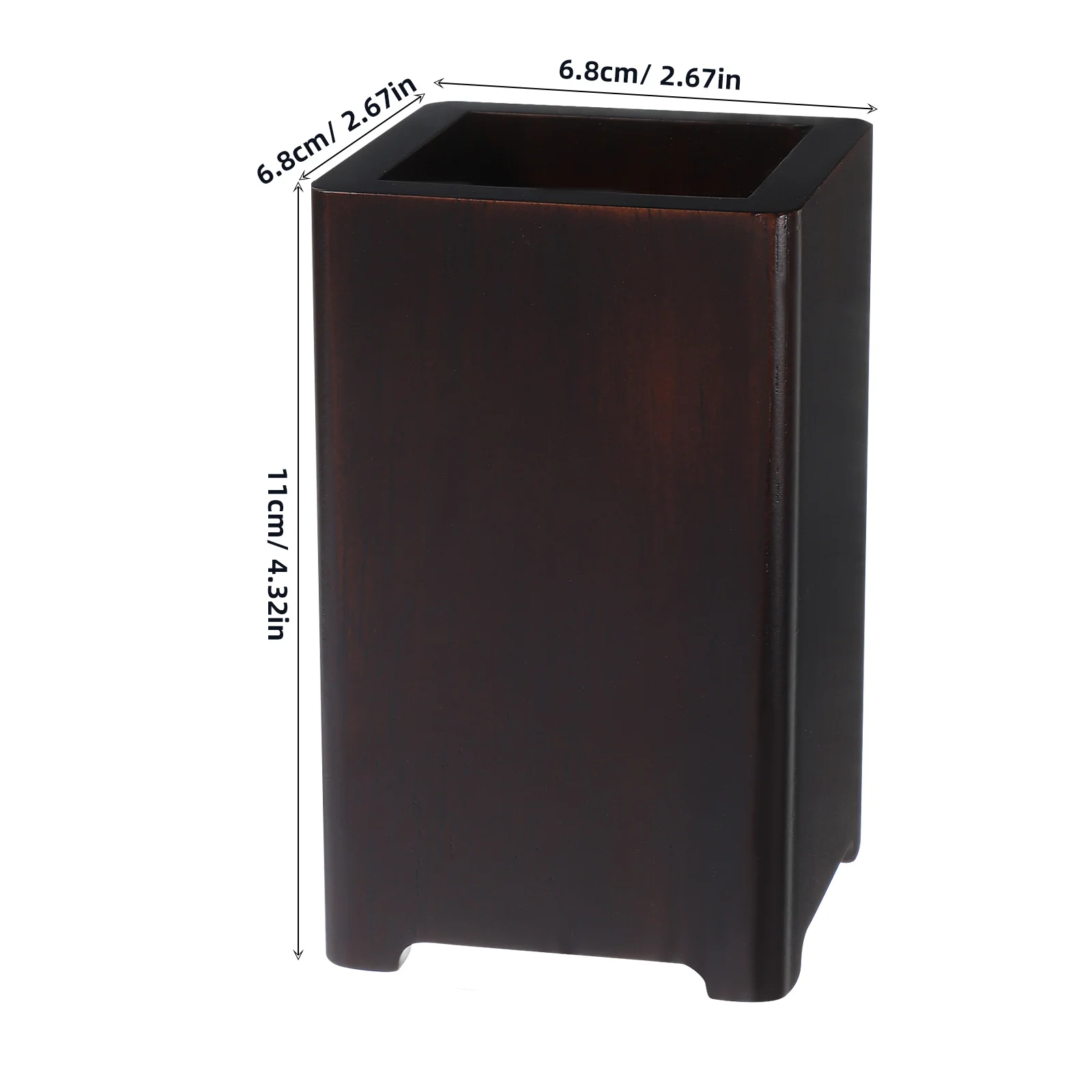 

Solid Wood Pen Holder Display Office for Desk Organizer Pencil Container Bucket