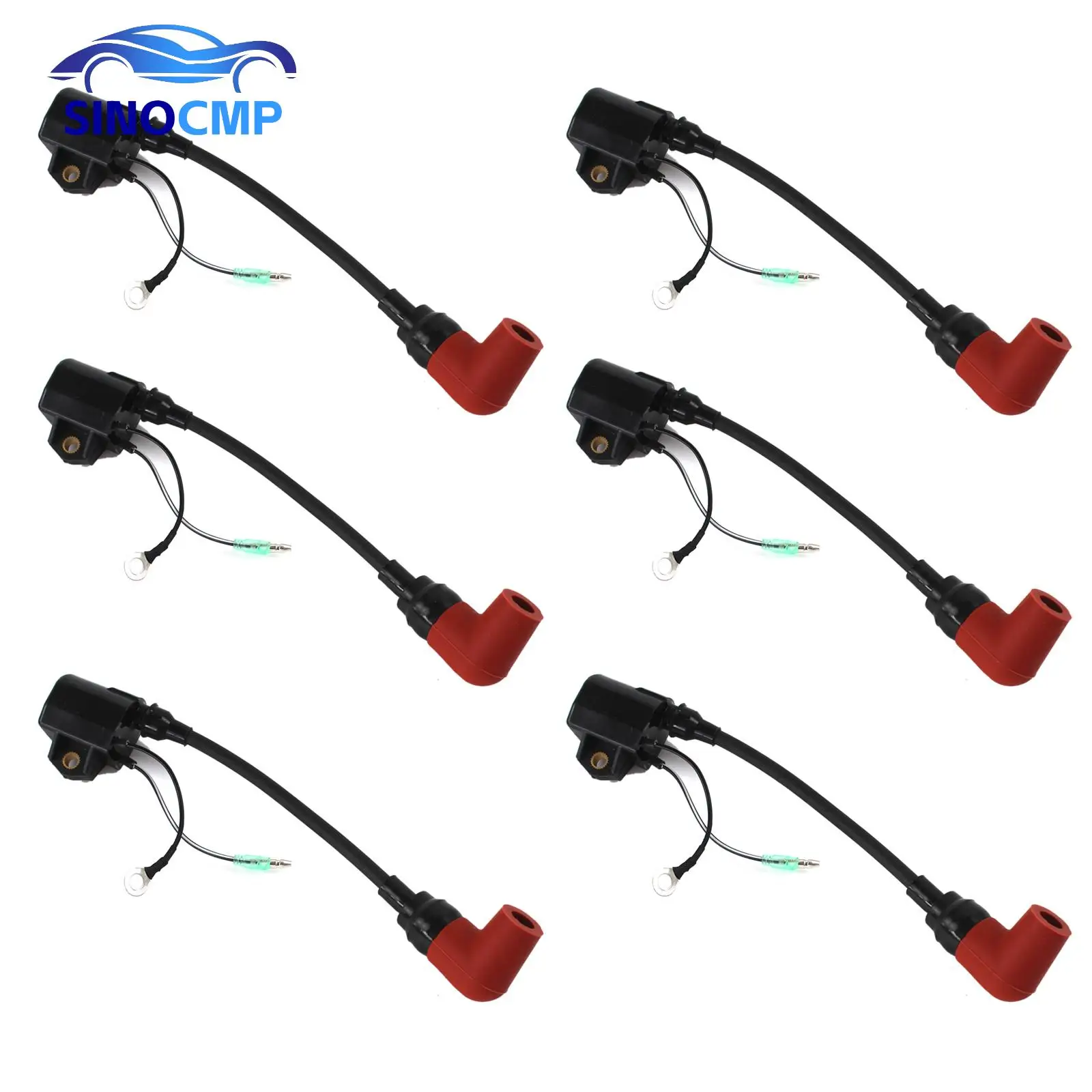 6pcs 6R3-85570-00-00 6R3-85570-01-00 Ignition Coil for Yamaha 100HP 115HP 130HP 140HP 150HP 175HP 200HP 225HP 2 Storke Engine