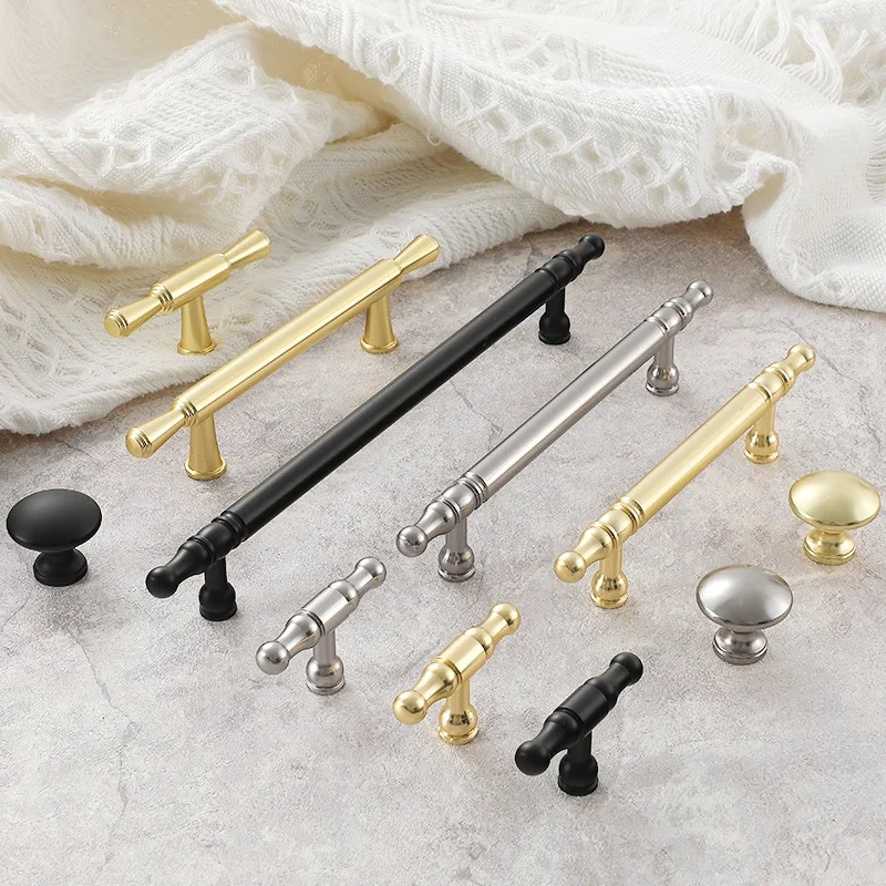 Brushed Brass Kitchen Aluminum Alloy Handle Cabinet Handles,Cabinet Hardware for Cupboard Drawer Handles Drawer Dresser Pulls