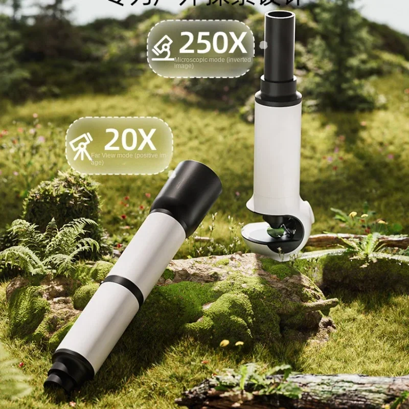 

Scientific Canned Optical Microscope Telescope Two-in-One Single-Tube Handheld Portable Children Primary School Students