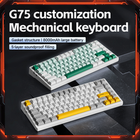 MCHOSE G75Pro Tri-Mode Wireless Mechanical Keyboard Hot-Swappable Switches layout RGB Backlit