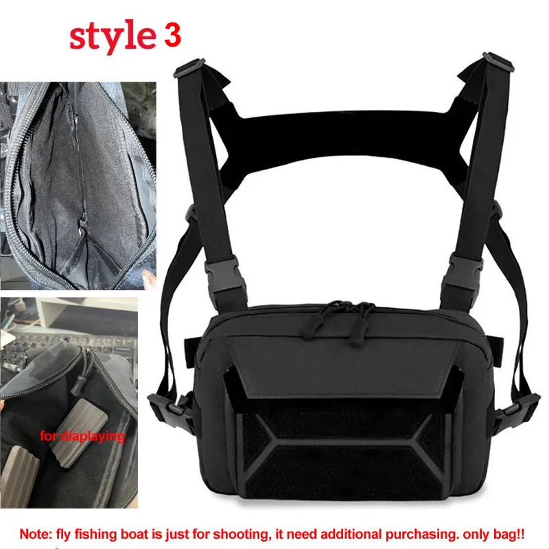 Fishing Chest Bag Men\'s Tactical Bags Waterproof Molle Nylon Climbing Camping Backpacks Outdoor Travel Vest Backpack Fanny Pack