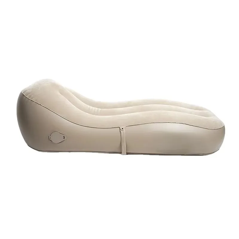 Modern Outdoor Waterproof PVC Flocking ABS Inflatable Lounger Adult Hotel Bedroom Cross Border Camping Travel Fast Delivery